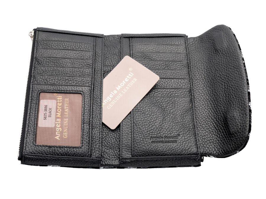 Portfel skórzany damski Moretti 3886-5825 black