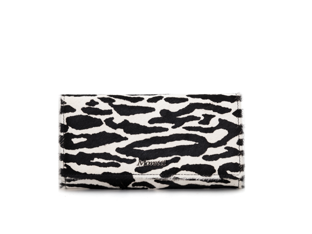 Portfel damski skórzany Moretti Zebra Czarny (72062-2588)