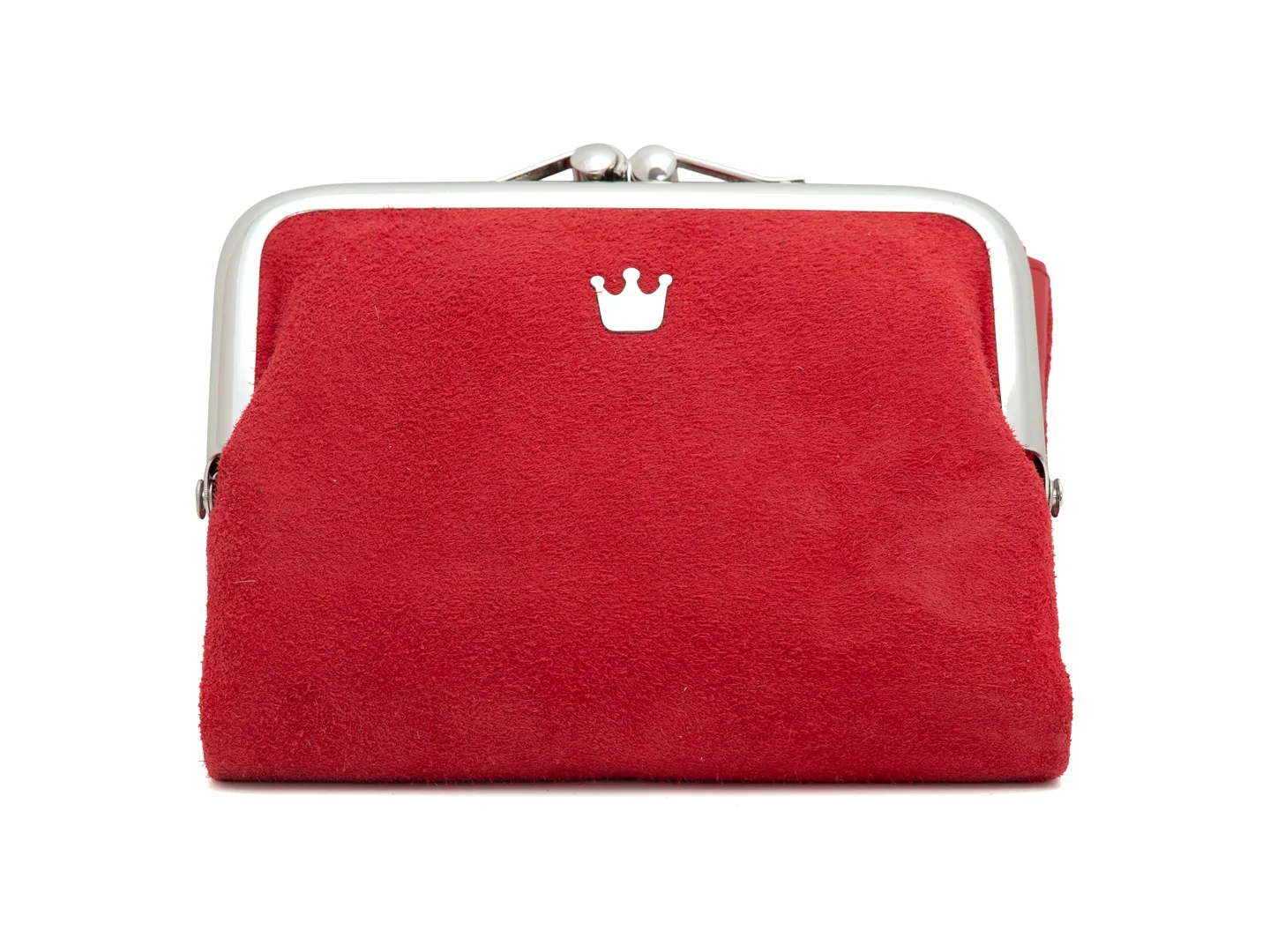 Portfel damski skórzany Moretti Czerwony z kolekcji Korona (9930-1708)